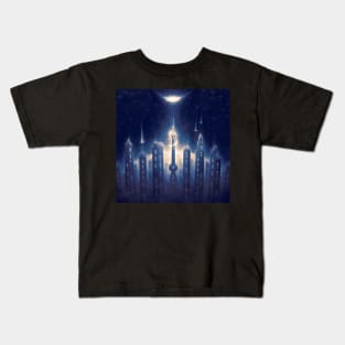 City in Space Kids T-Shirt